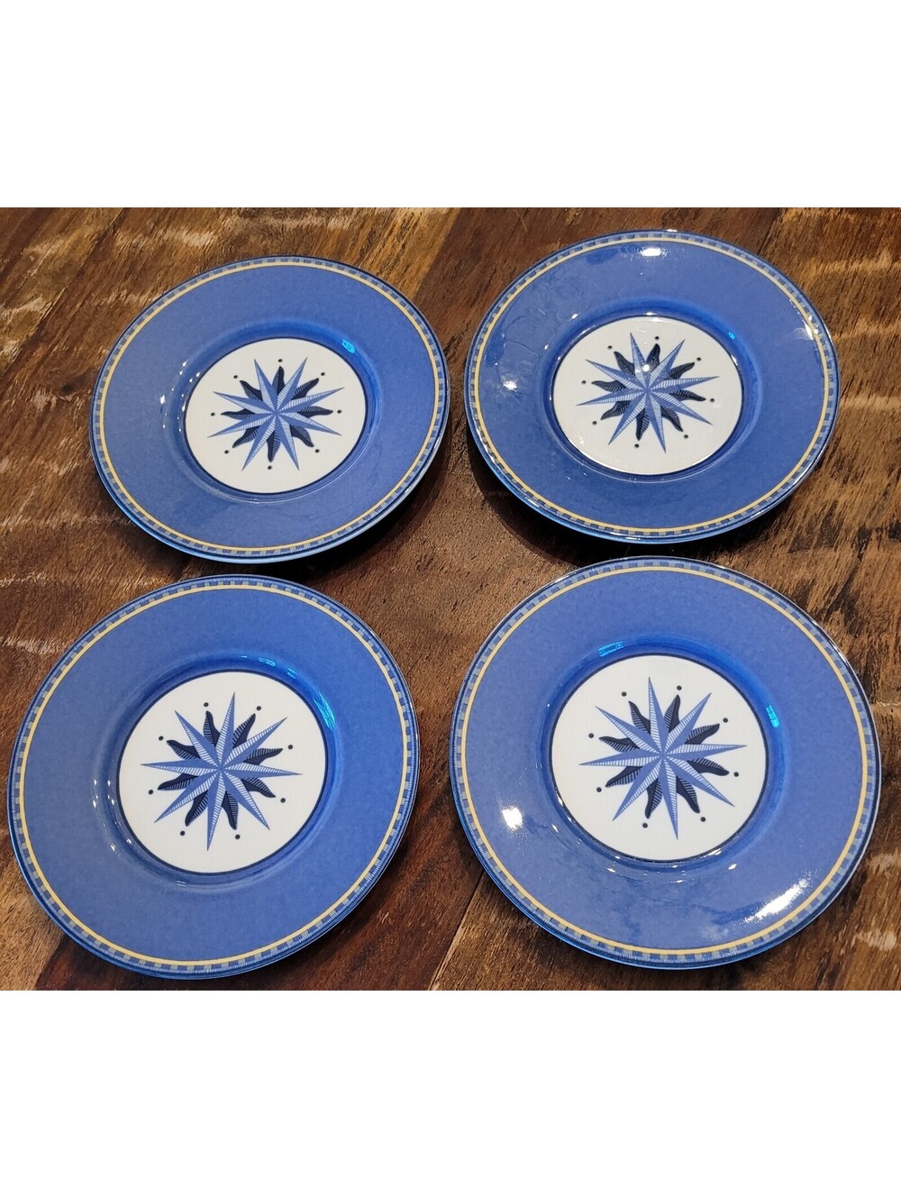 6.25" Casual Victoria Beale Williamsburg 9026 Blue, Center Star Porcelain Plate